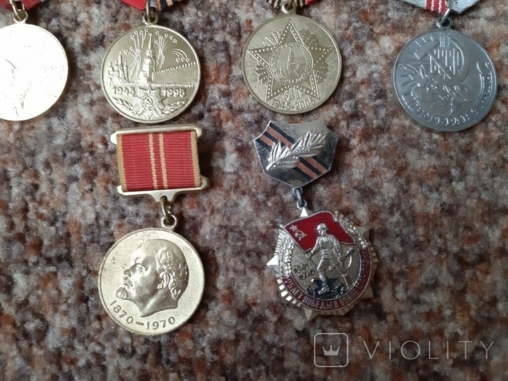Медали СССР юбилейные 10 штук, фото №5
