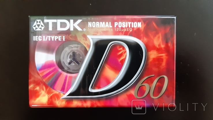 Касета TDK D 60 (Release year 1997), фото №2