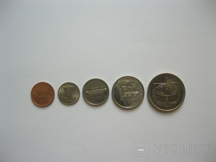 Малайзия - набор монет 1, 5, 10, 20, 50 Sen 2007 - 2008 UNC, фото №3