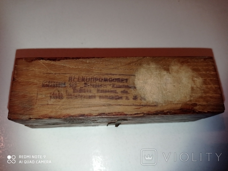 Набор гирек в деревянном футляре со штампом, фото №5