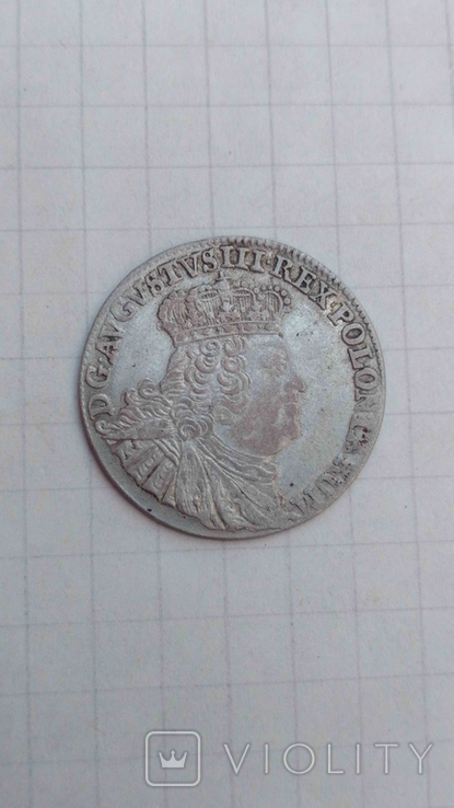 Монета: Польща, Шостак, 1755, E-C.