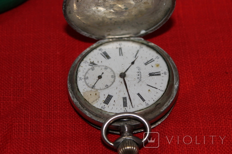 Часы карманные серебро(2), фото №4