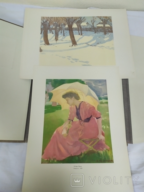 1954 папка с репродукциями художника Елены Кульчицкой. 17шт, фото №6