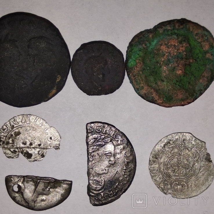 Монеты древнего Рима и Средневековья серебро и бронза