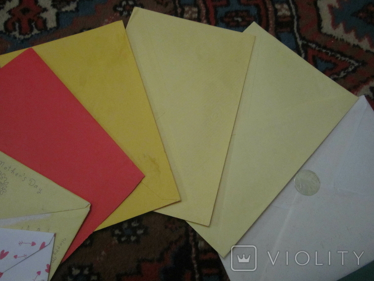 Почтовые конверты из Америки, цветные, чистые, 15шт., фото №5