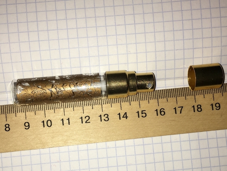 Механический атомайзер (флакон) для парфюма с узором, 5мл, фото №4