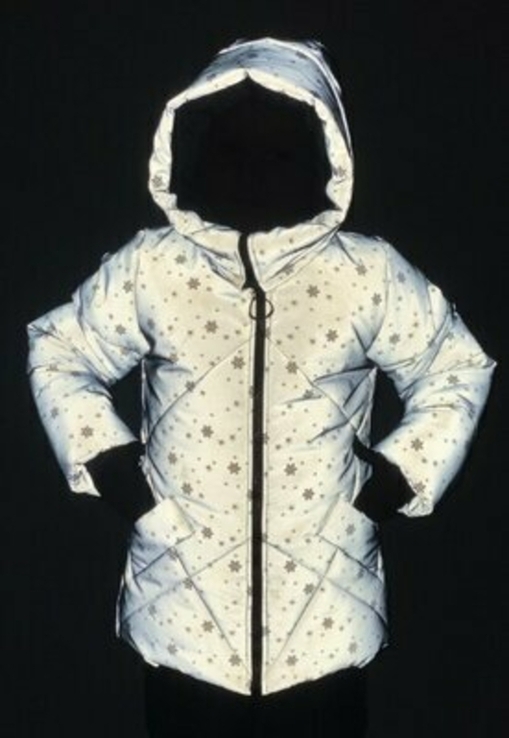 Куртка зимняя отражайка(ночью светится), фото №2