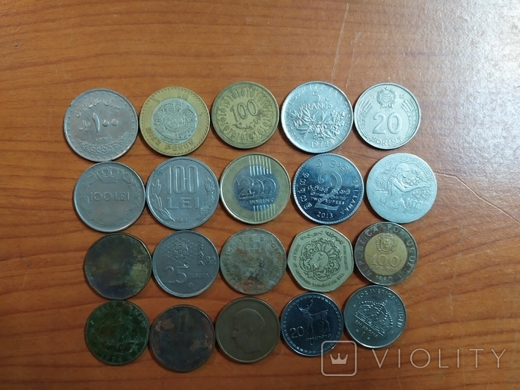 Монеты мира 60 шт без повторов, фото №3
