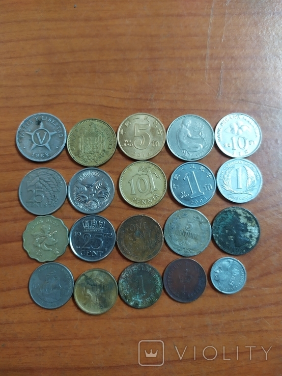 Монеты мира 60 шт без повторов, фото №7