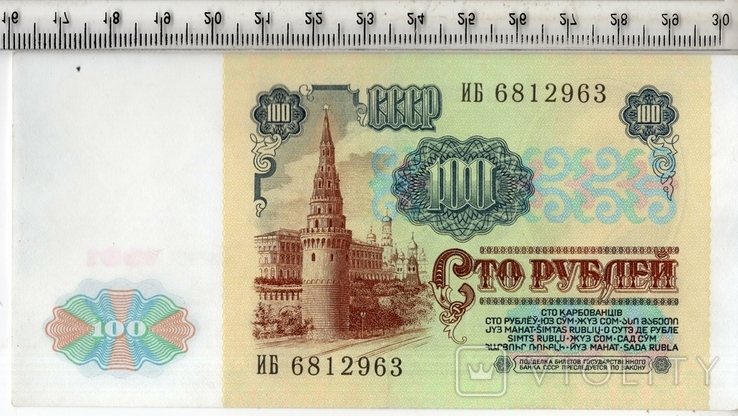 СССР. 100 рублей 1991 года.(3), фото №3