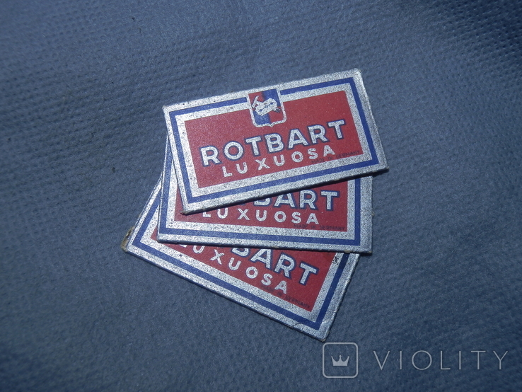 Лезвия для бритья фирми "ROTBART" (made in Germany )