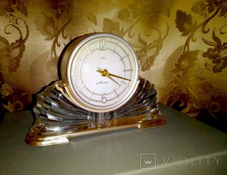 Настоьные  часы МАЯК , 1964 г.,СССР, фото №4
