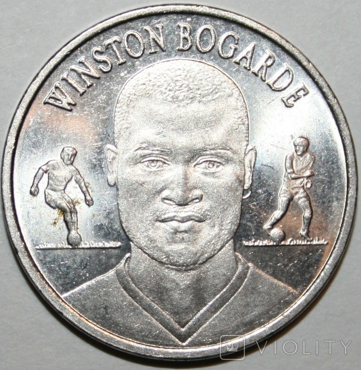 Жетон памятный футбольный "Orannje 2000 KNVB.Winston Bogarde" (2000 г.)