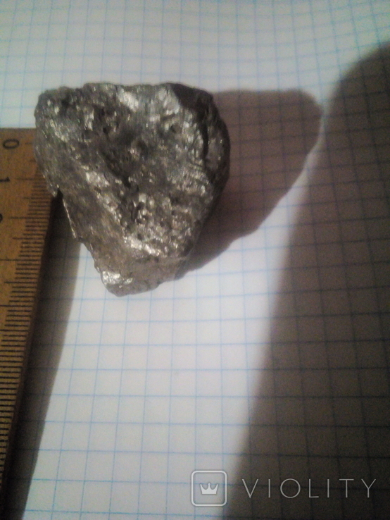 Метиопит непонятного метала цвет серебра, фото №3
