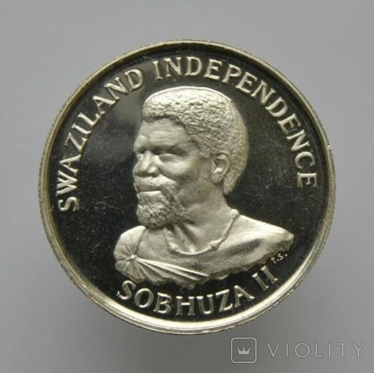 Свазиленд 50 центов 1968   Серебро, фото №2