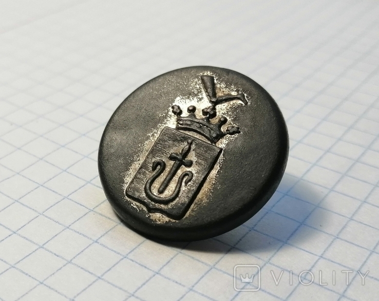 Ливрейная пуговица герб "Новина", фото №4