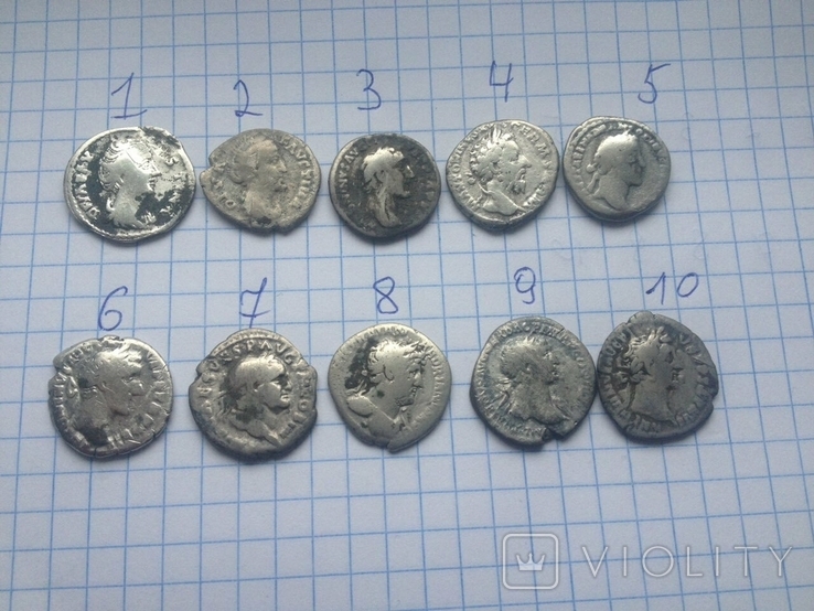 Монети Рима. 10шт