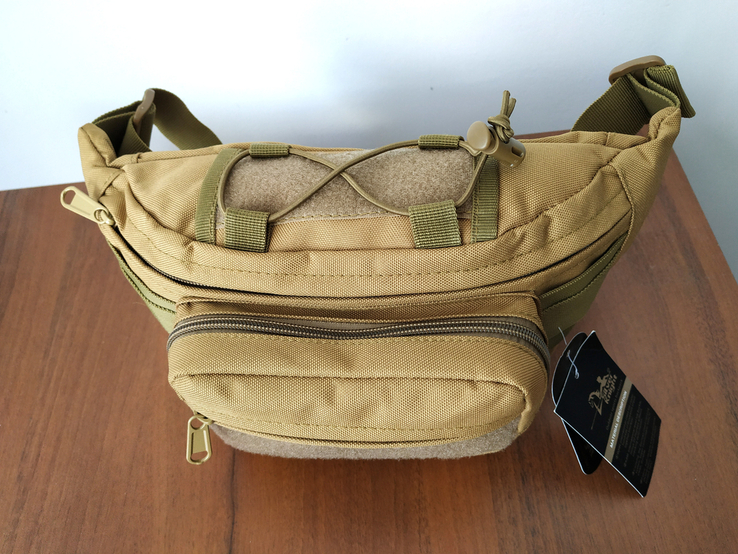 Сумка бананка (поясная сумка) с ремнём Tactical Койот, фото №5