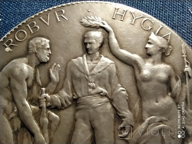 Медаль, спортивная,наградная.Серебро.Франция 19-20 век.., фото №4