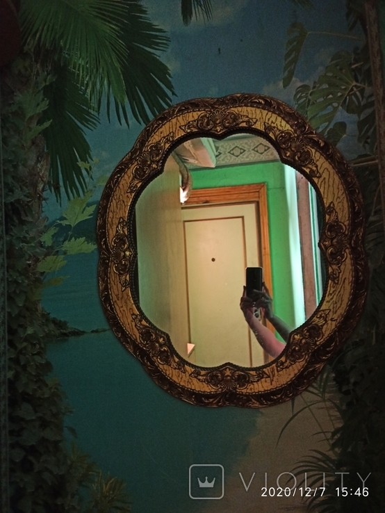 Зеркало "Malgorzata", 75х65 см, в позолоченной раме, барокко, из Германии, фото №3