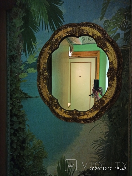Зеркало "Malgorzata", 75х65 см, в позолоченной раме, барокко, из Германии, photo number 2