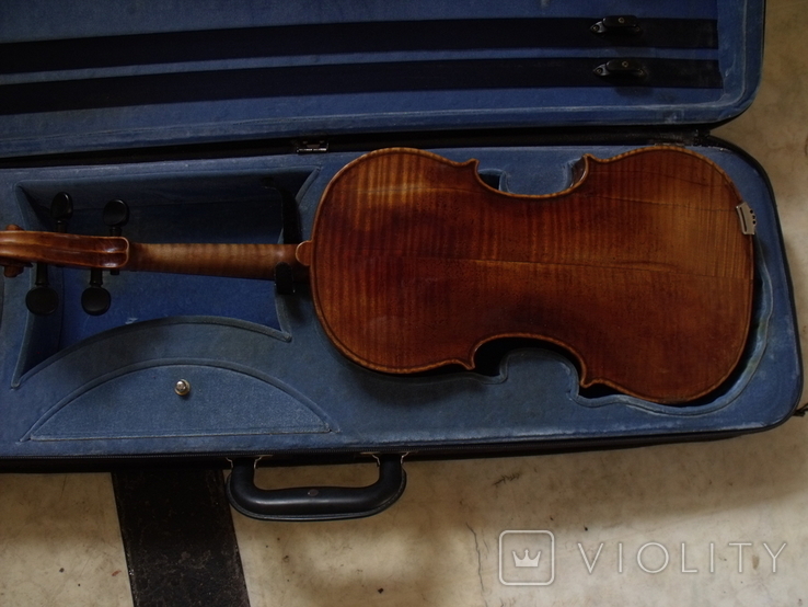 Скрипка 4/4с этикетом тон дал Леман в 1912 году концертная, игровая, фото №4