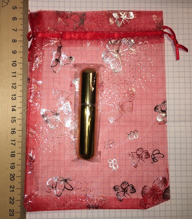 Самозаправляющийся, герметичный атомайзер (флакон) для парфюма, 5мл (золотистый) + бонус, фото №2