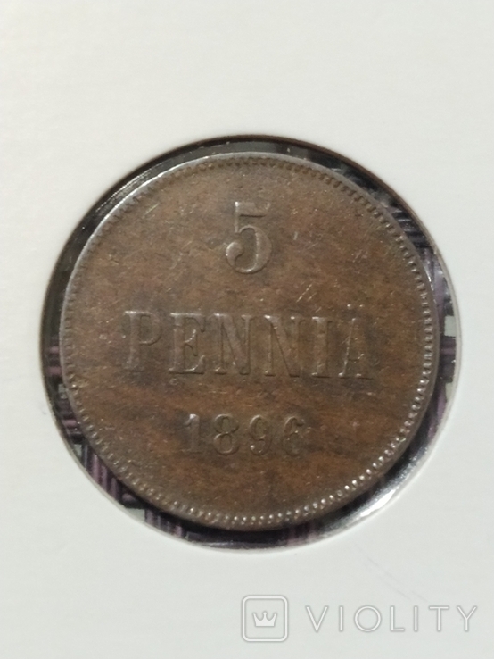 5 пенни 1896, XF, фото №4