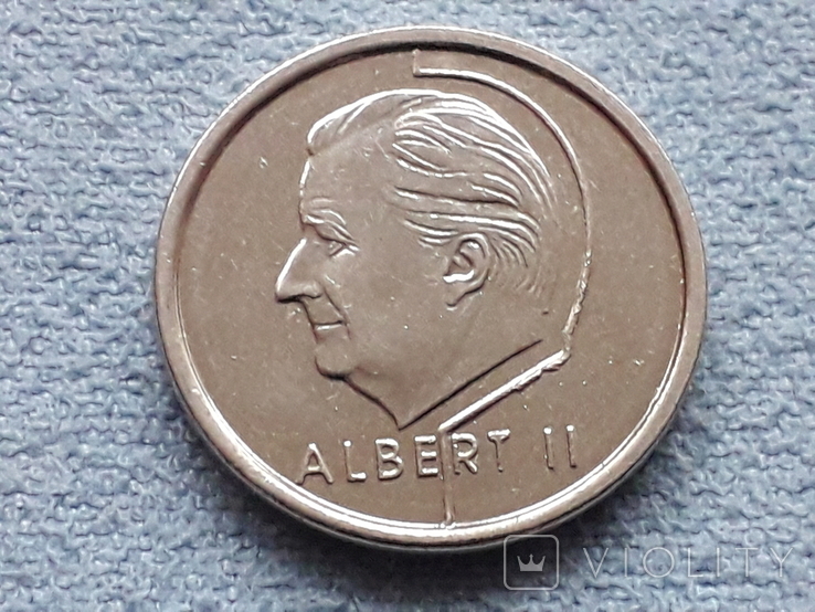 Бельгия 1 франк 1997 года, фото №3