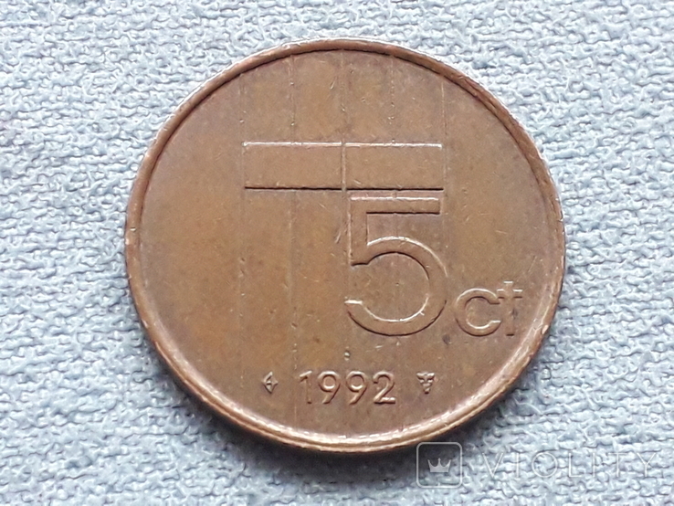 Нидерланды 5 центов 1992 года, фото №2