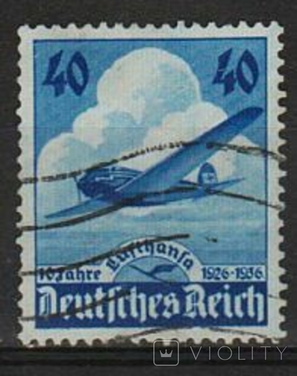 1936 - Рейх - 10 летие Люфтганза Mi.603 4,0 EU