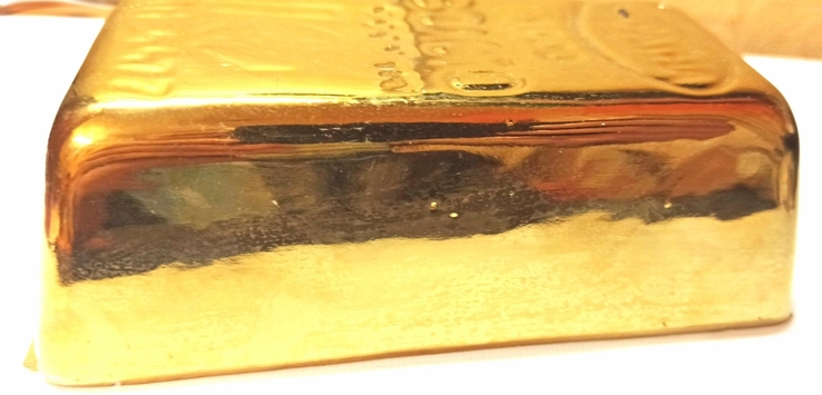 Копилка многоразовая (золотой слиток), фото №7