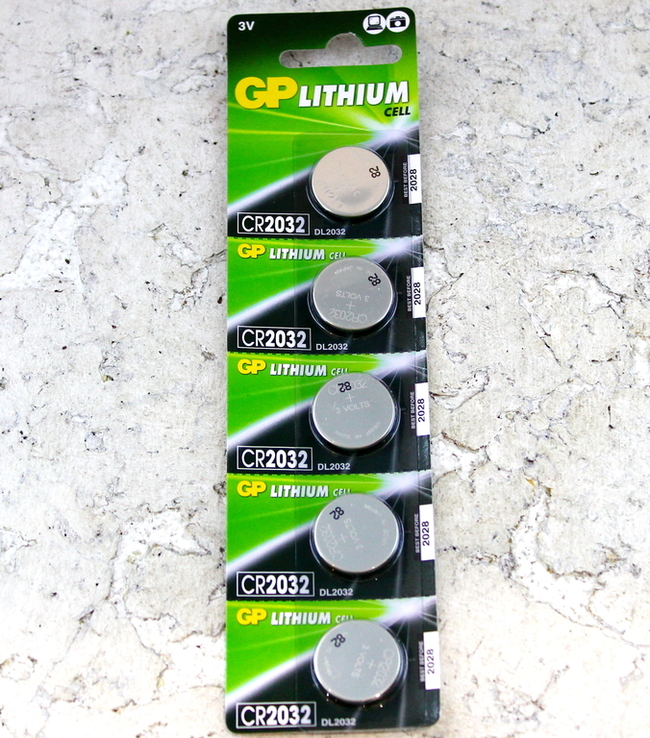 Батарейки CR2032, литиевые, GP, 5 шт, 3V, Blister (CR2032-7C5) 1 лот  5 батареек