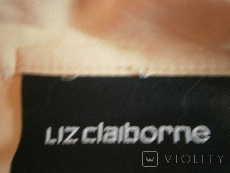 Блуза L шелк винтаж длинный рукав беж нюд Liz Claiborne, фото №8