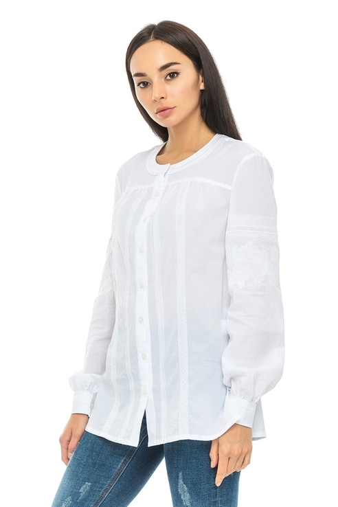 Блуза жіноча Марта (батист білий), фото №3