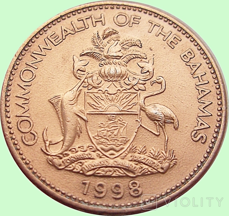 54. Bahamas 1 cent, 1998