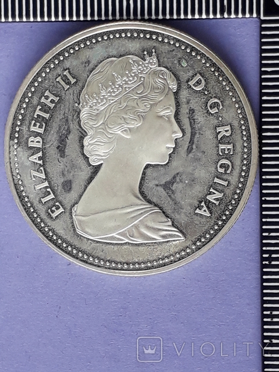 1 доллар, Канада, 1982 год, 100 лет городу Реджайна, серебро, 0.500, 23.32 гр., фото №3