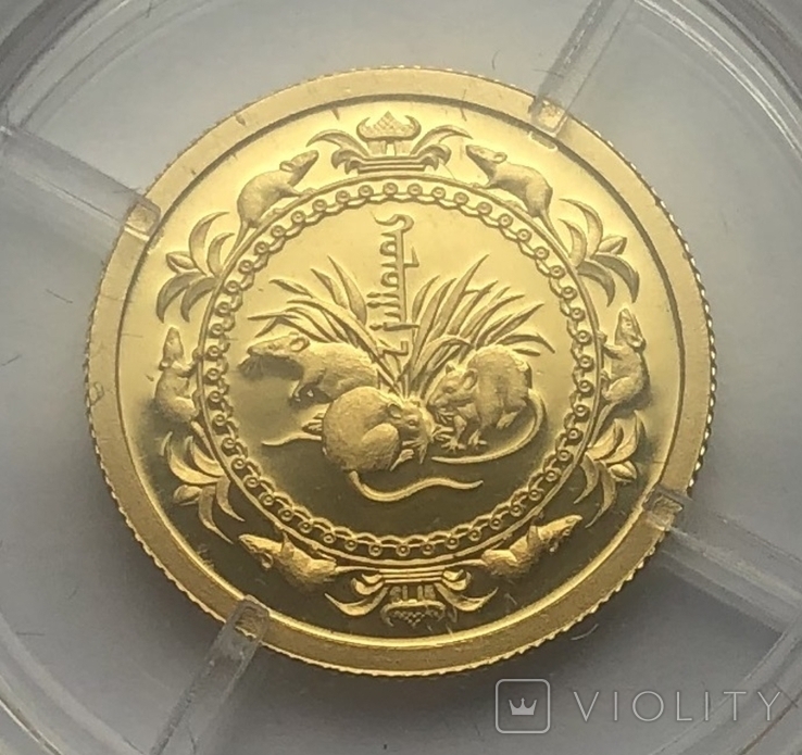 1000 тугриков 2008 года. Монголия. 1/25 oz., фото №2