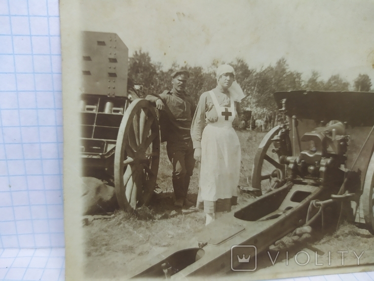 Фото 2 артилериста і сестра милосердя. 1916. Медицина, фото №3