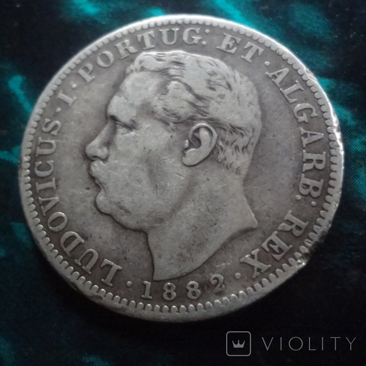 1 рупия 1882 Португальская Индия, фото №3