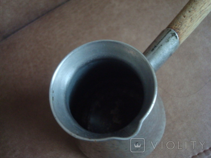 Турка для кофе СССР мельхиор, фото №6