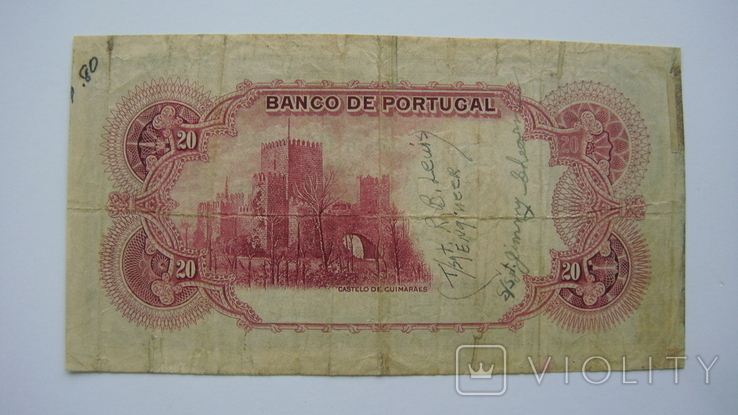Португалия 20 эскудо 1940, фото №3