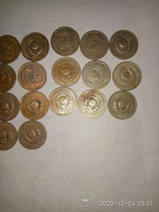 Монеты биллон 25 штук, фото №7