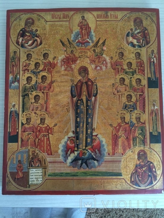 Икона Богородицы Нерушимая стена, Брянщина , конец 19 века., фото №2