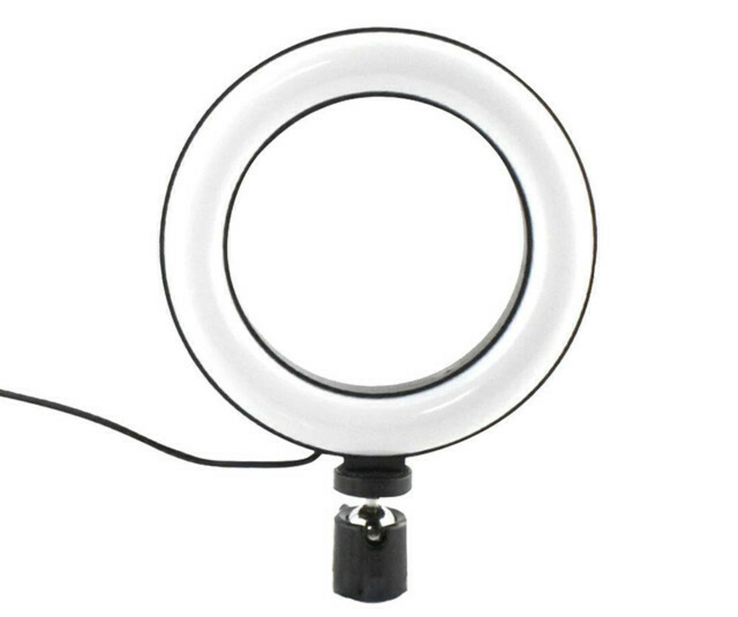 Кольцевая LED лампа 20 см селфи кольцо, фото №6