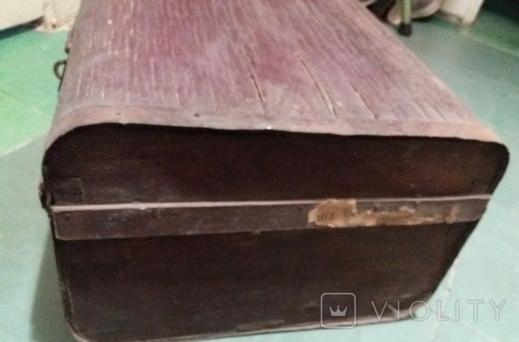 Старый деревянный чемодан начала 1930 г, фото №10