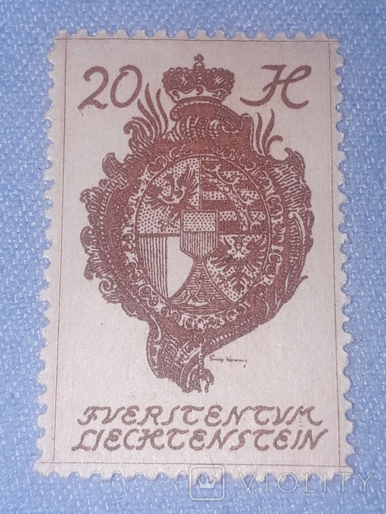 Почтовая марка Лихтенштейн, фото №2