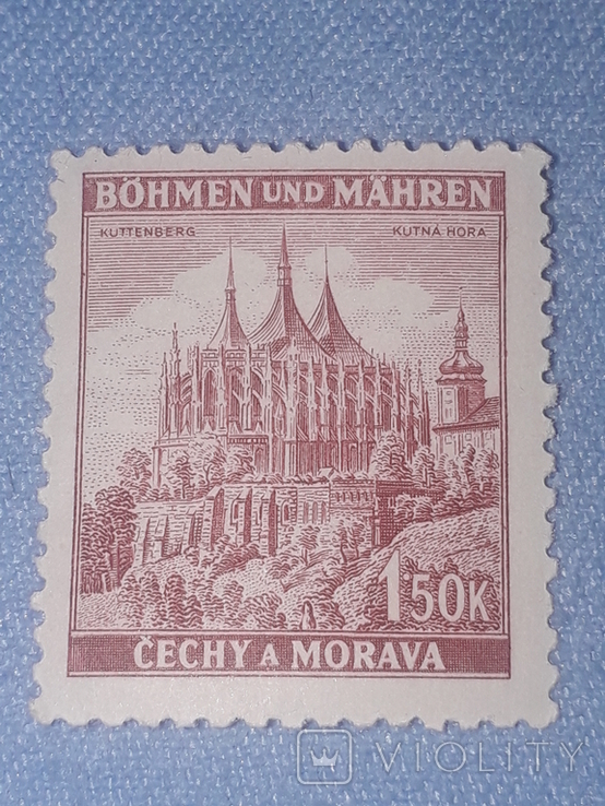 Почтовая марка Богемия и Моравия (2)