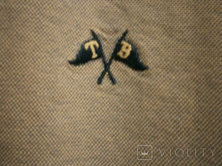 Мужская рубашка Burberry 54 56свободная винтаж хлопок флаги длинный рукав лого, фото №6
