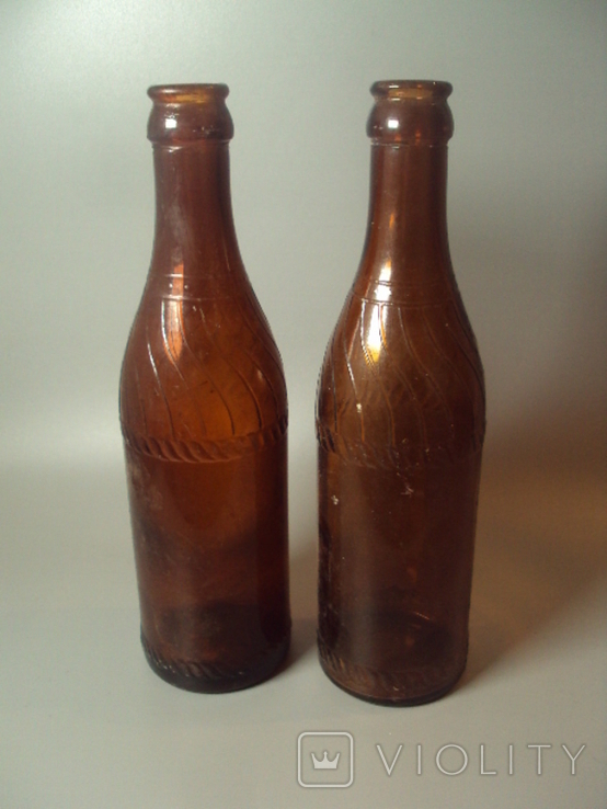 Old beer bottle GK MBZ height 22 cm 0.3 l lot 2 pcs, photo number 2